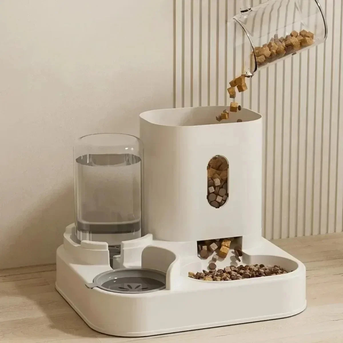 Automatic Feeder Dog t Food Bowl With Water Fountain - Wavy Moon