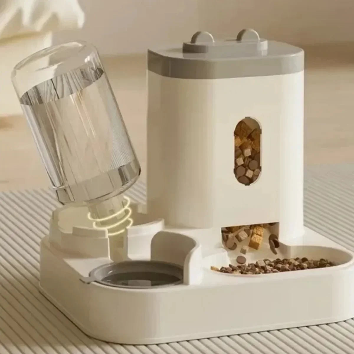 Automatic Feeder Dog t Food Bowl With Water Fountain - Wavy Moon