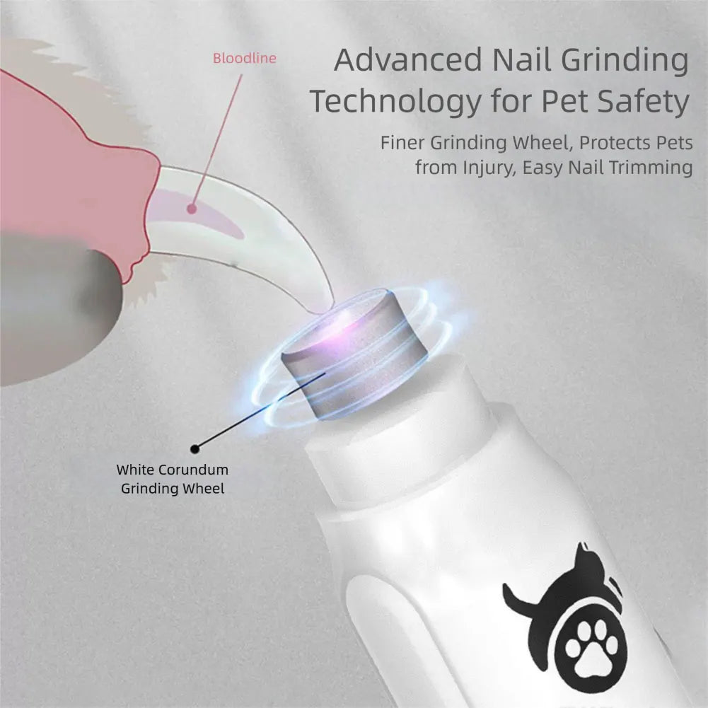 Electric Pet Nail Trimmer - Wavy Moon