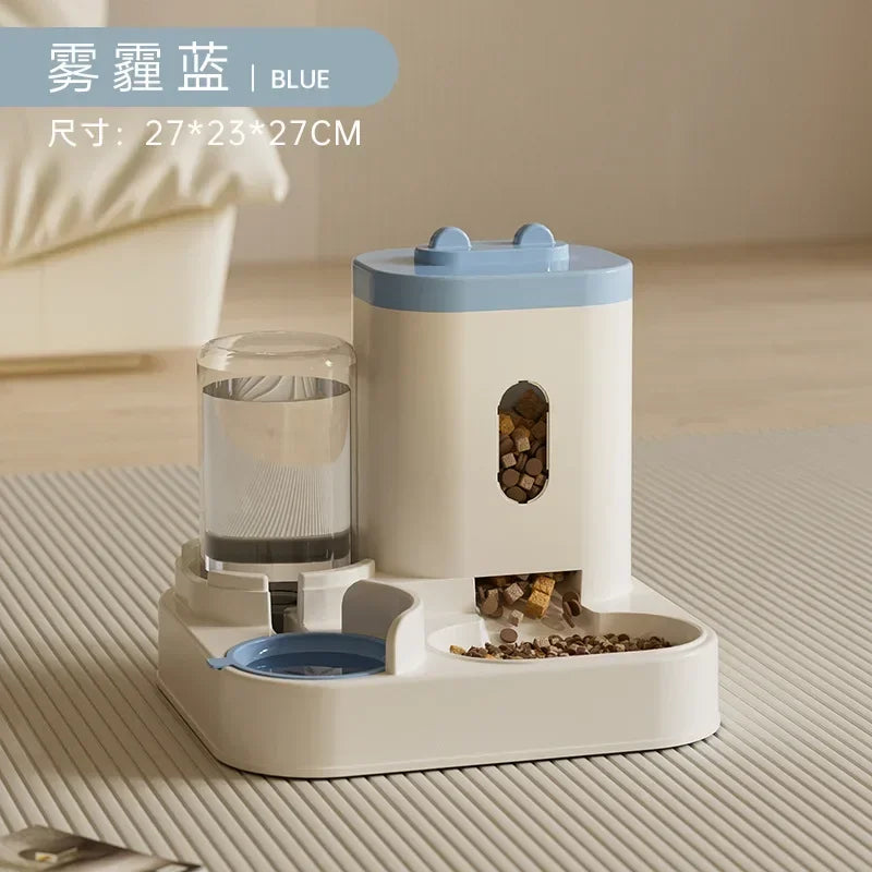 Automatic Feeder Dog t Food Bowl With Water Fountain - Wavy Moon