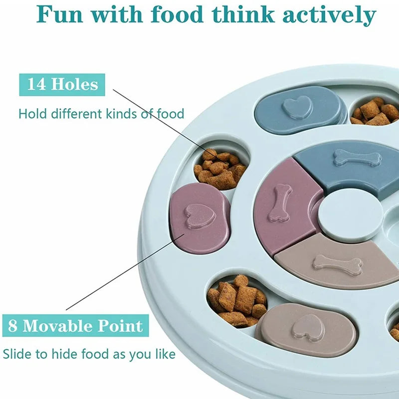 Slow Food Training Dog Educational Toy - Wavy Moon