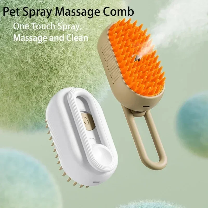 Steamy Dog Grooming Brush - Wavy Moon