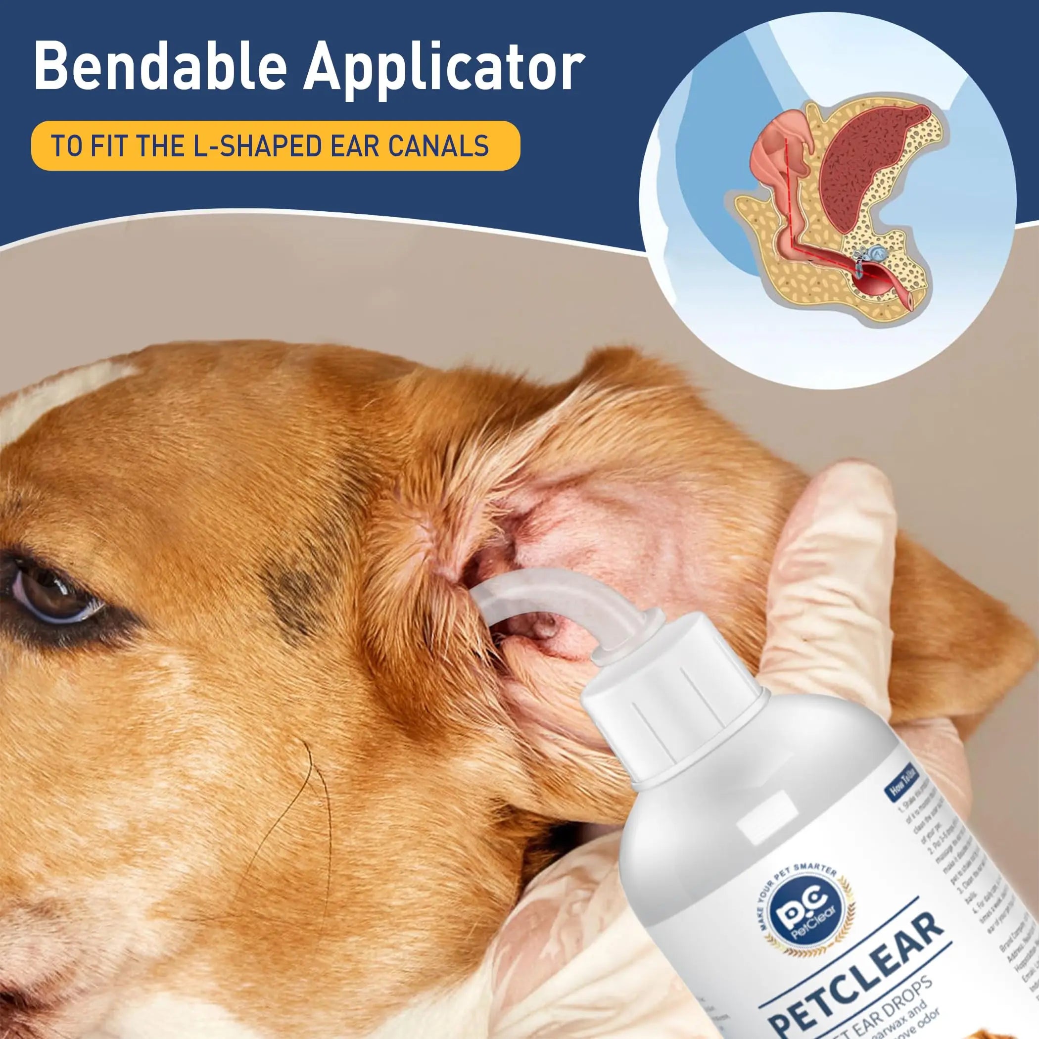 Pet Ear Drops Earwax Cleaner - Wavy Moon