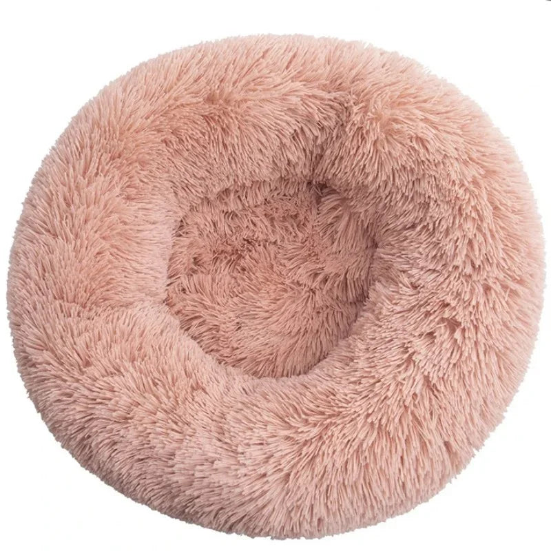 Round Soft Pet Bed - Wavy Moon
