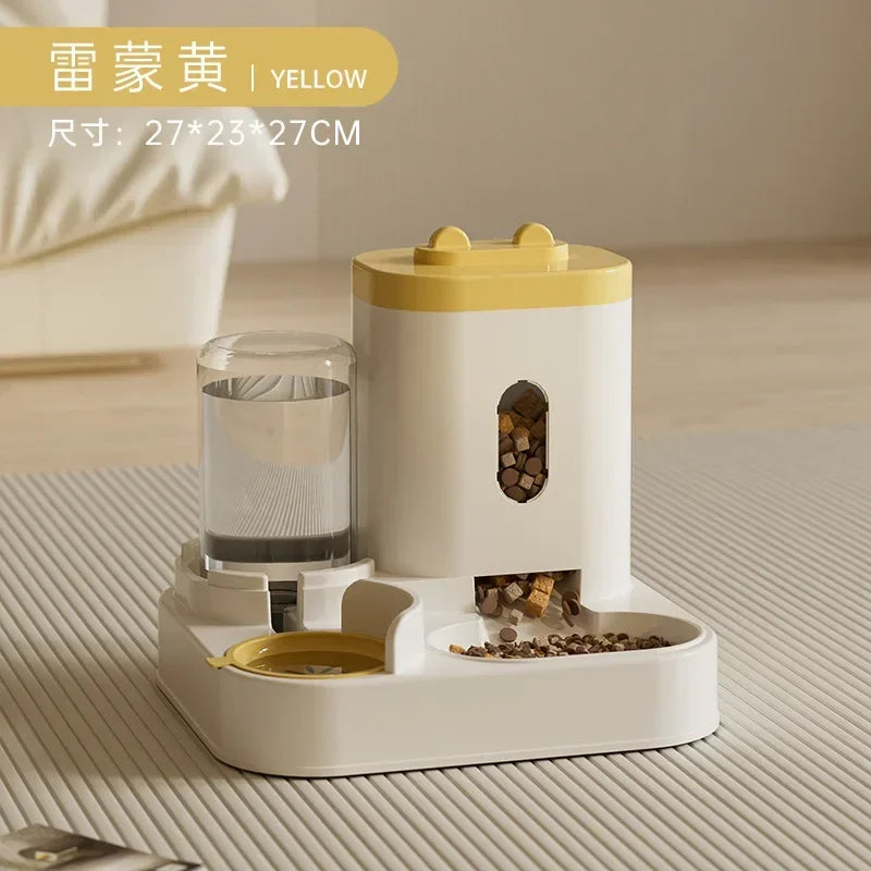 Automatic Feeder Dog t Food Bowl With Water Fountain - Wavy Moon