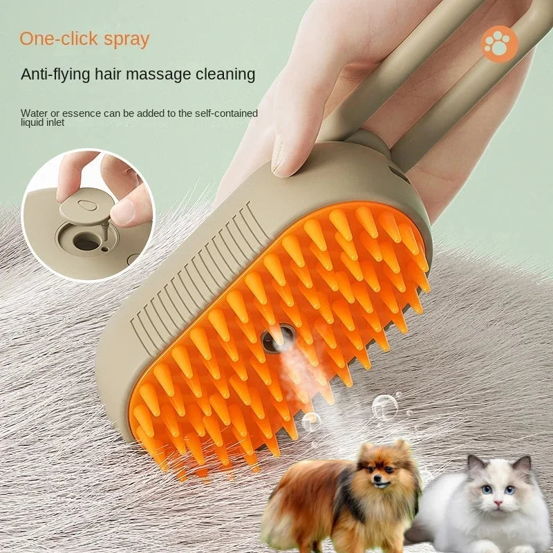 Steamy Dog Grooming Brush - Wavy Moon