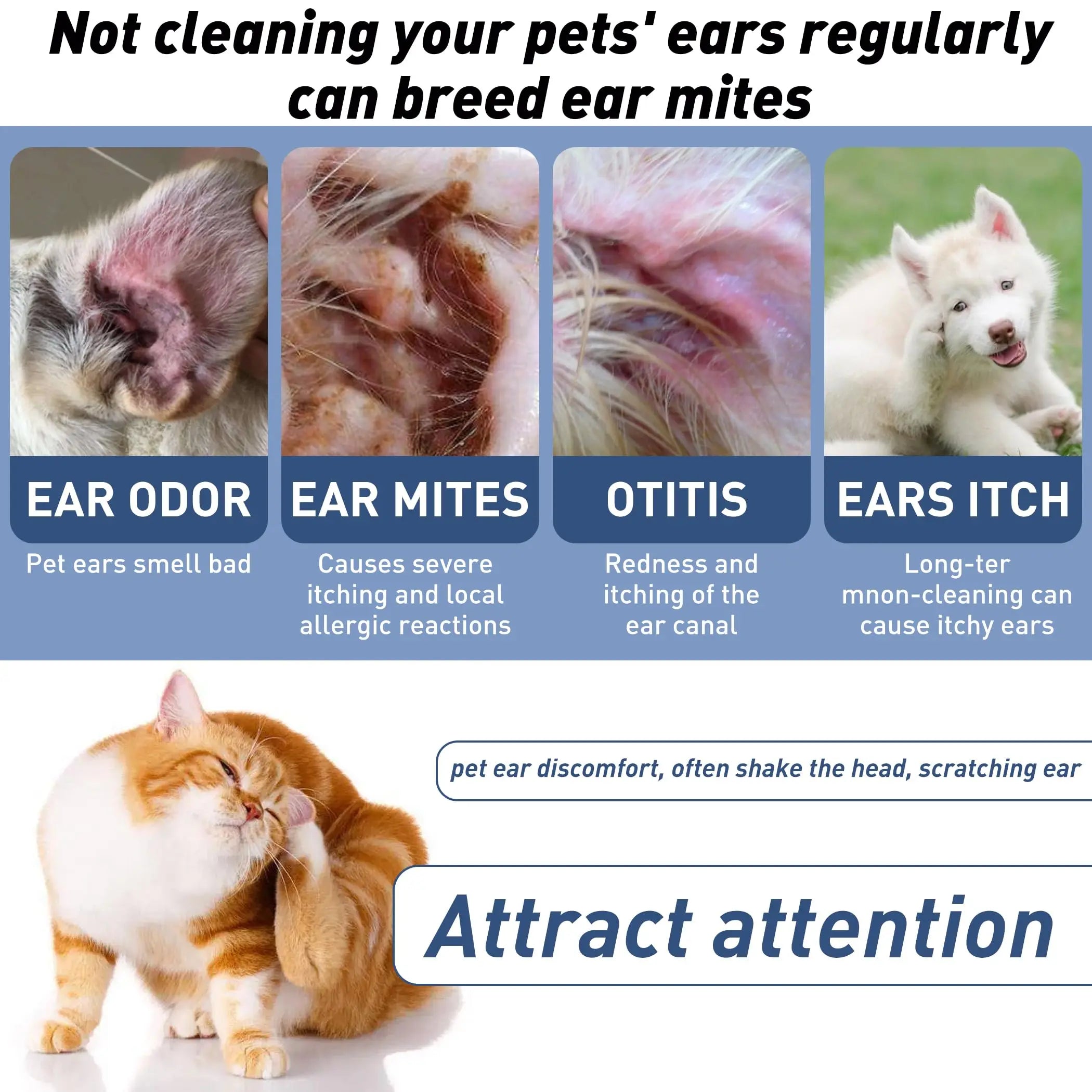 Pet Ear Drops Earwax Cleaner - Wavy Moon