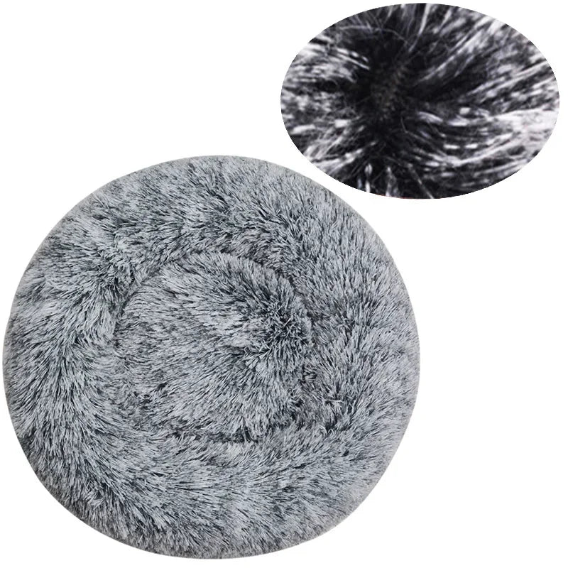 Round Soft Pet Bed - Wavy Moon