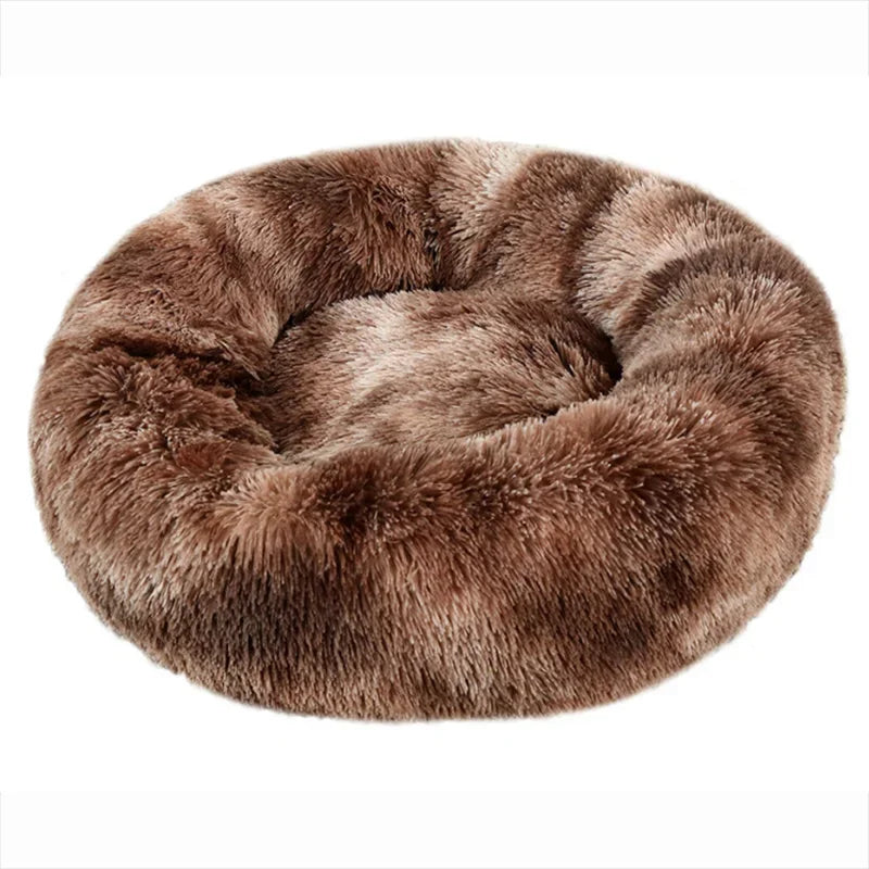 Round Soft Pet Bed - Wavy Moon