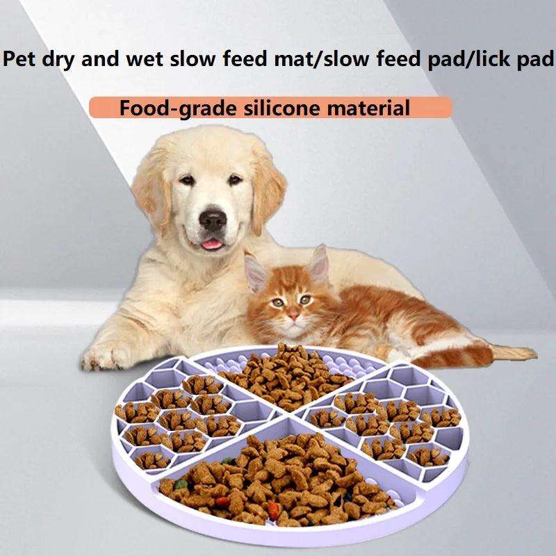 Dogs Pet Supplies Silicone Licking Mat - Wavy Moon