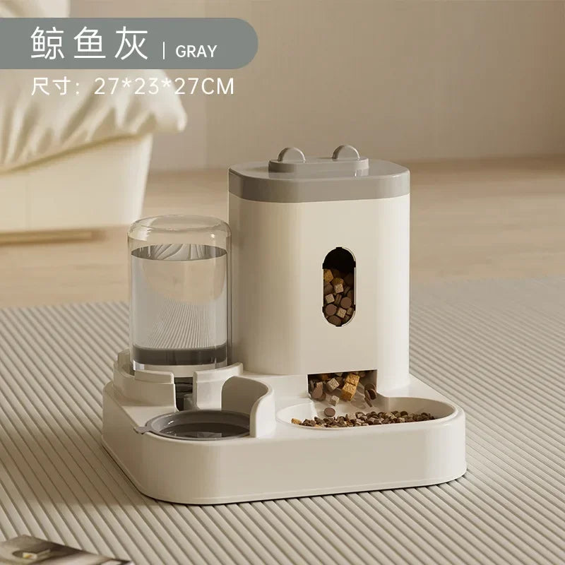 Automatic Feeder Dog t Food Bowl With Water Fountain - Wavy Moon