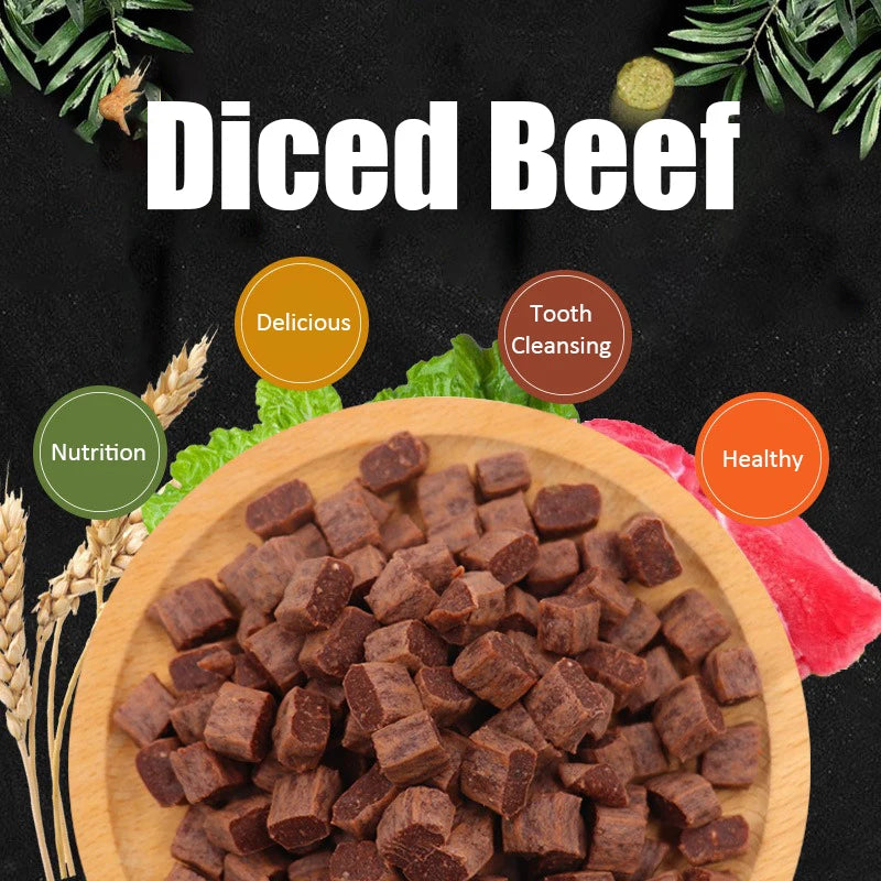 Beef Particles Appetising Digesting Nutritious Delicious Dog Snacks - Wavy Moon