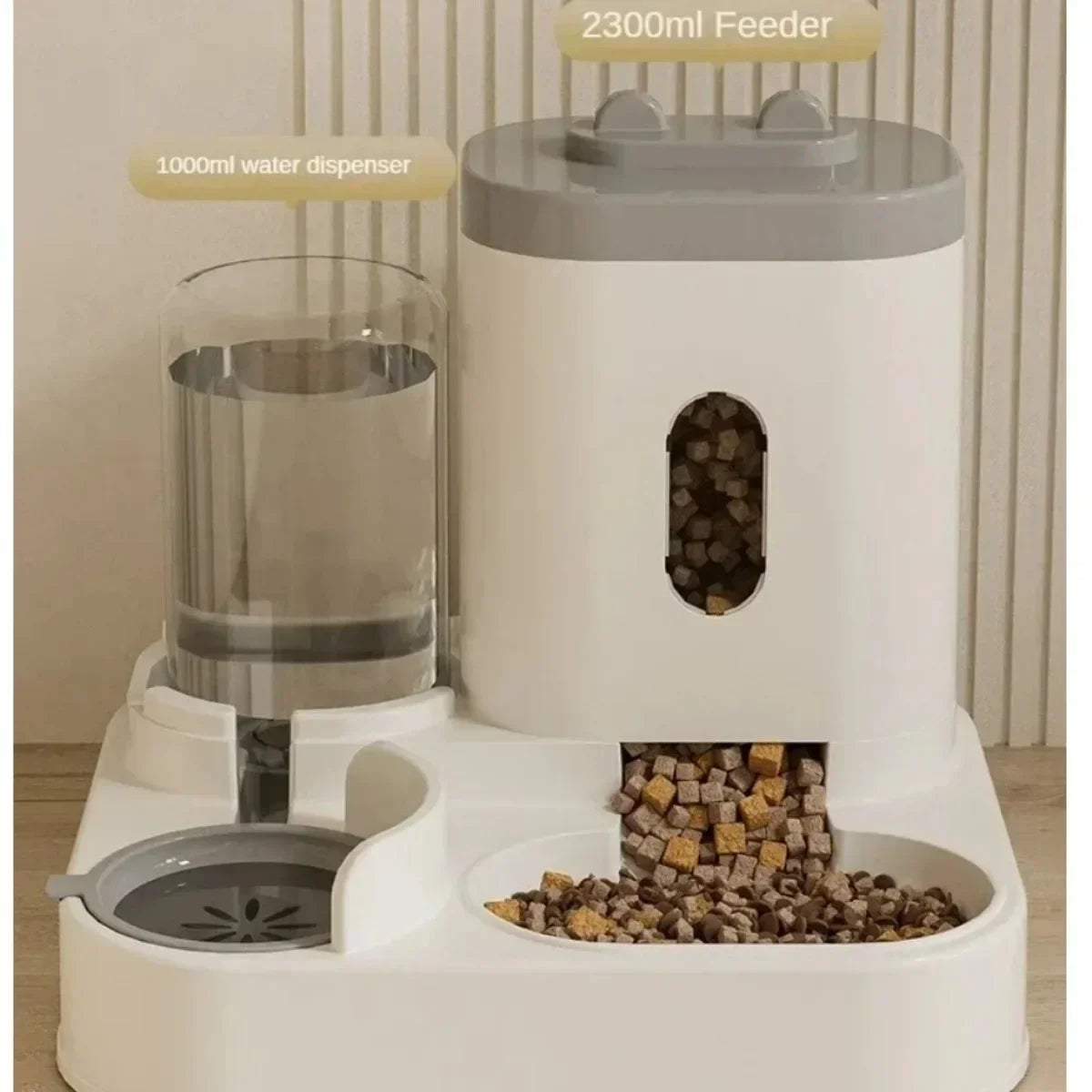 Automatic Feeder Dog t Food Bowl With Water Fountain - Wavy Moon