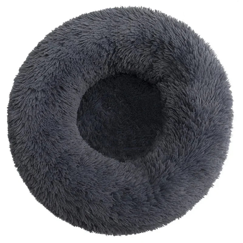 Round Soft Pet Bed - Wavy Moon