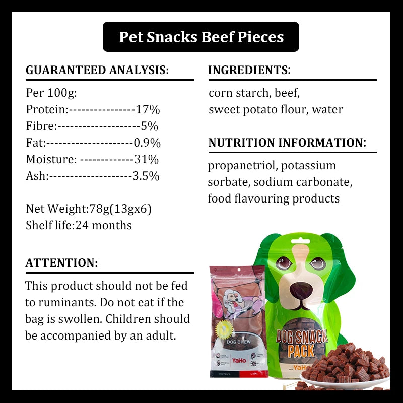 Beef Particles Appetising Digesting Nutritious Delicious Dog Snacks - Wavy Moon