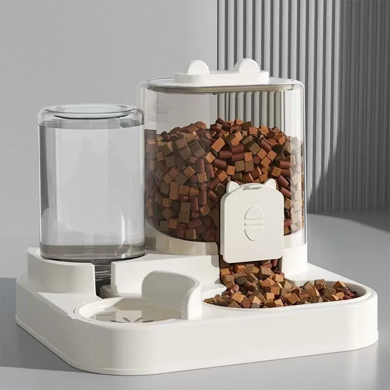 Automatic Feeder Dog t Food Bowl With Water Fountain - Wavy Moon