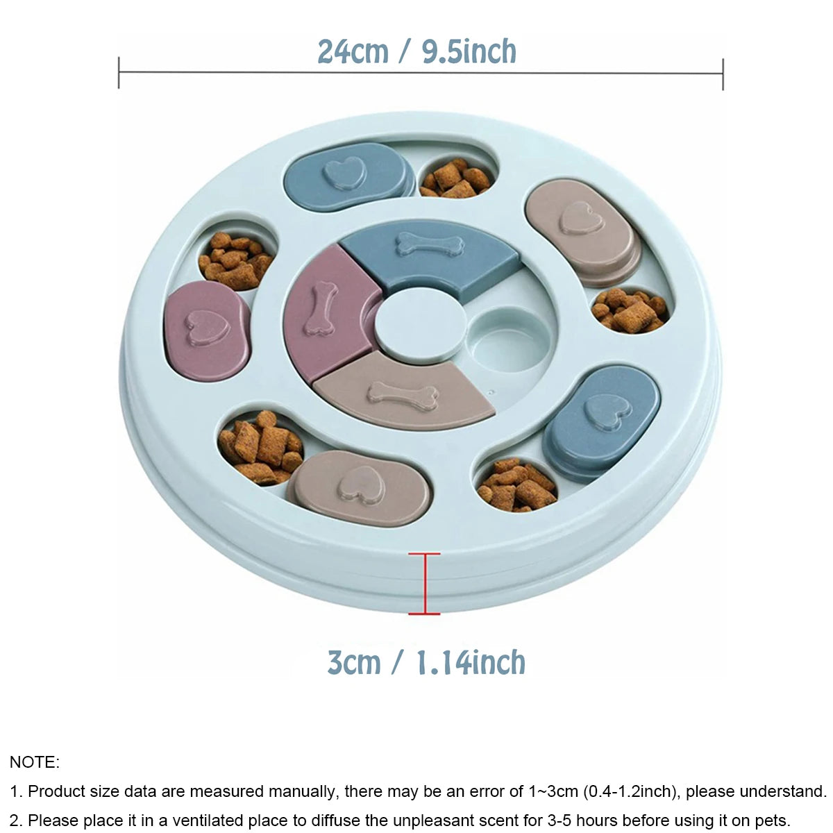 Slow Food Training Dog Educational Toy - Wavy Moon