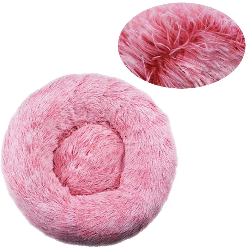 Round Soft Pet Bed - Wavy Moon 