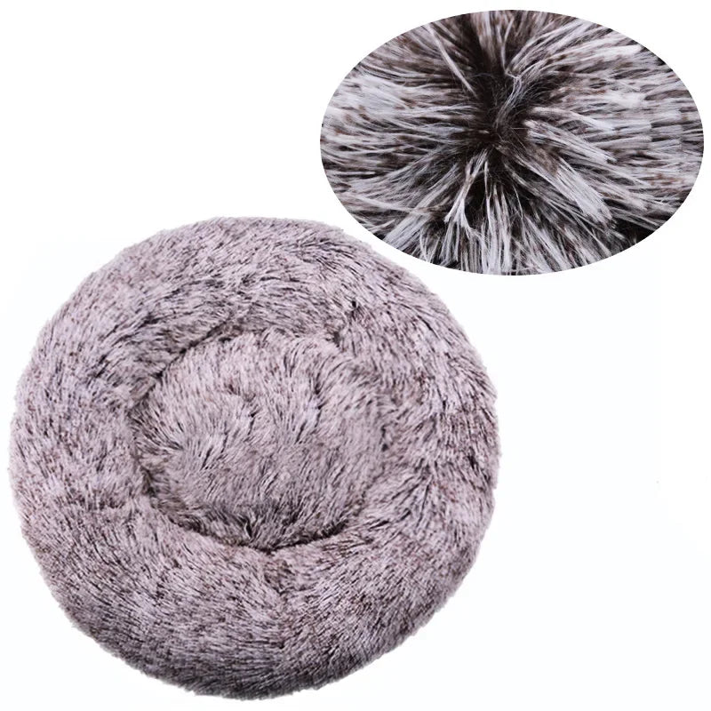 Round Soft Pet Bed - Wavy Moon 