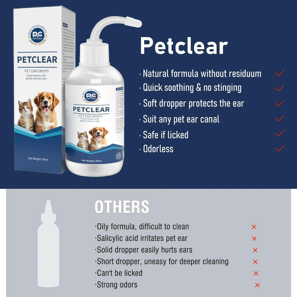 Pet Ear Drops Earwax Cleaner - Wavy Moon 