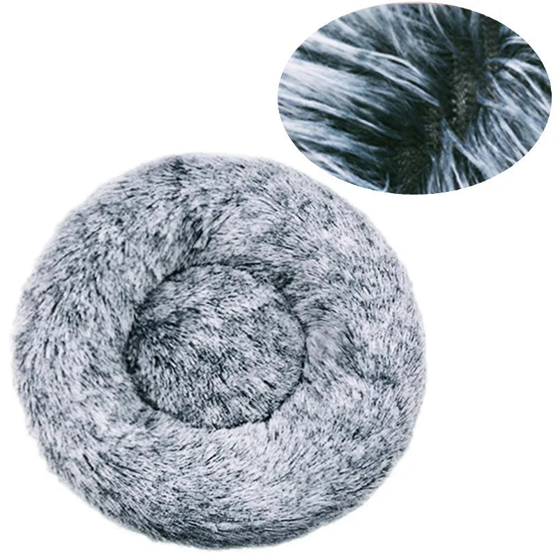 Round Soft Pet Bed - Wavy Moon 