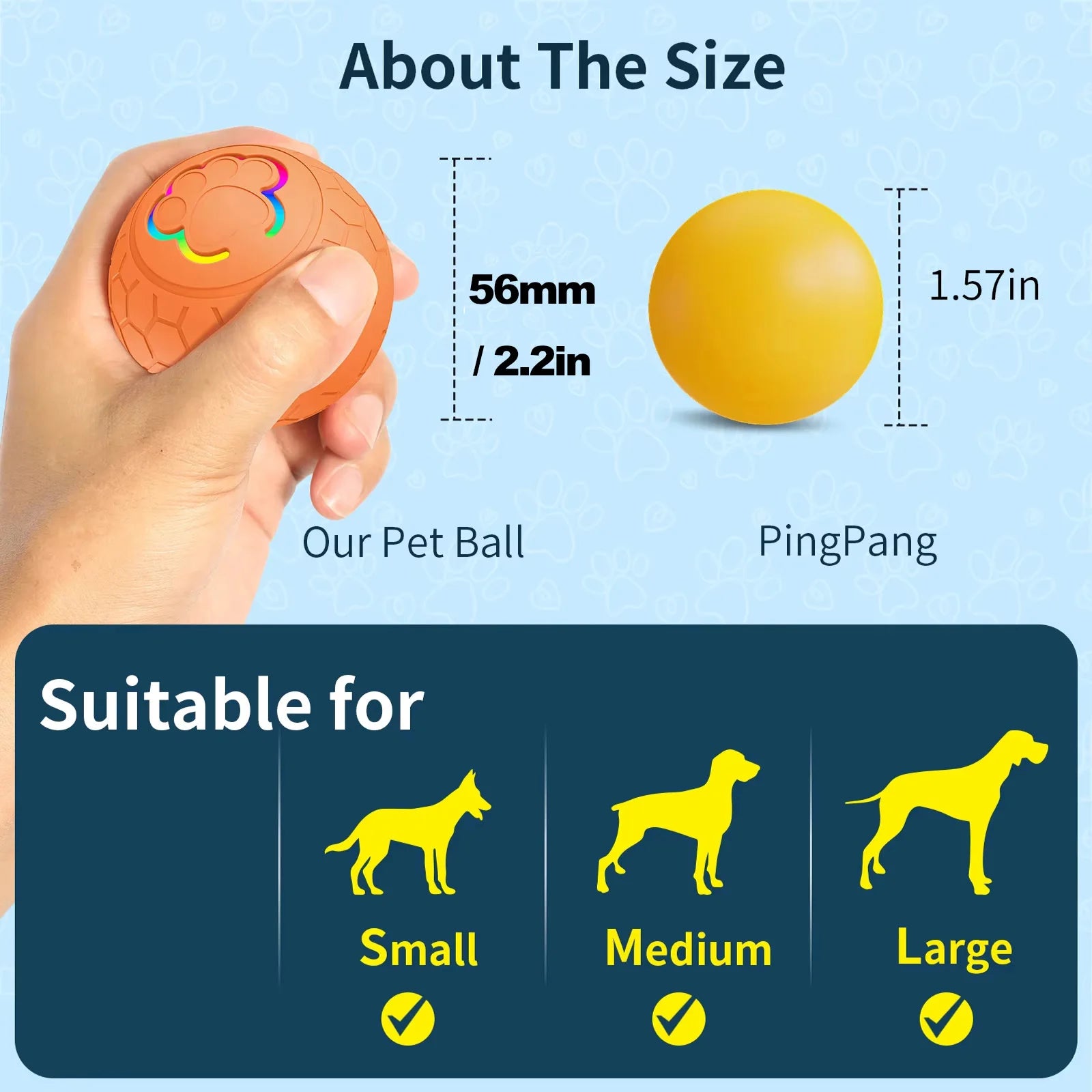 Smart Dog Toy Ball - Wavy Moon 