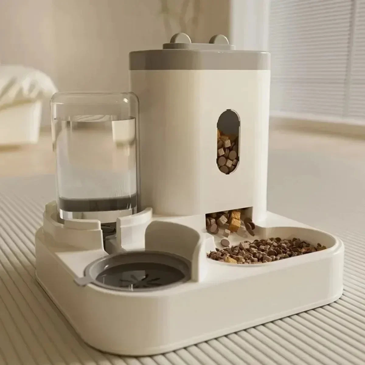 Automatic Feeder Dog t Food Bowl With Water Fountain - Wavy Moon 