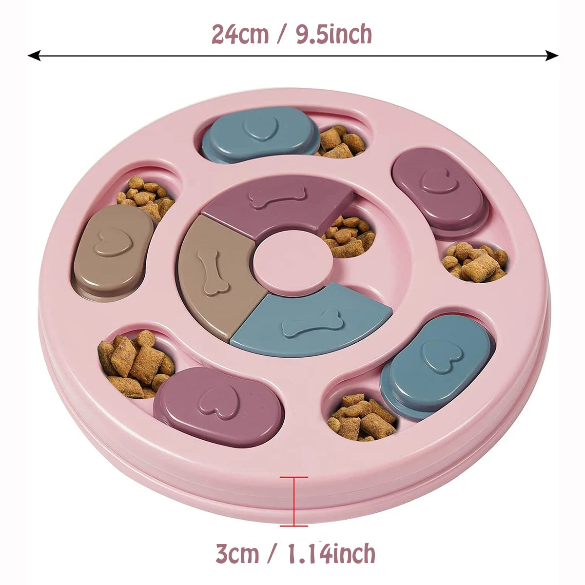 Slow Food Training Dog Educational Toy - Wavy Moon 