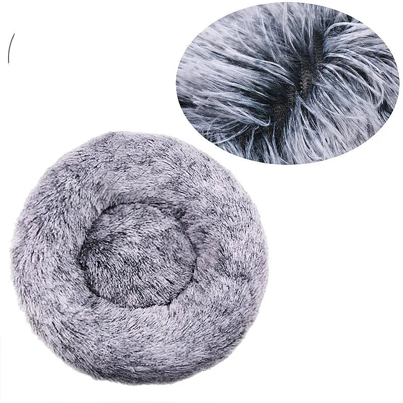 Round Soft Pet Bed - Wavy Moon 