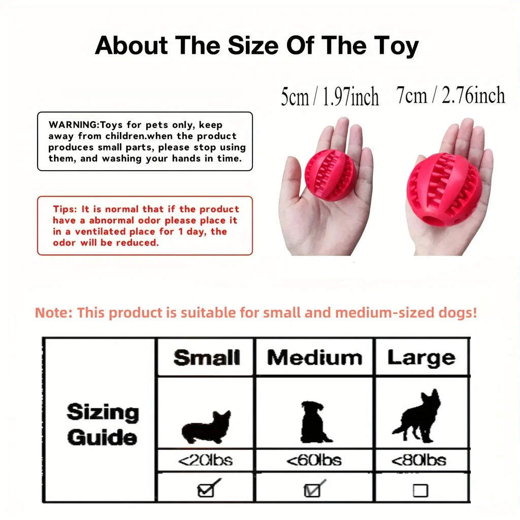 Dog Treat Feeder Chew Tooth Cleaning Ball - Wavy Moon 